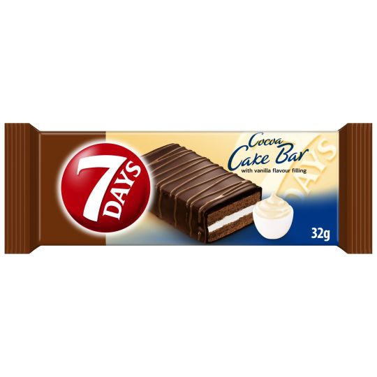 7Days Cake Bar vanilka s polevou 32g