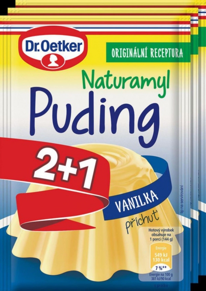 Puding vanilka 2+1 114g Dr.Oe