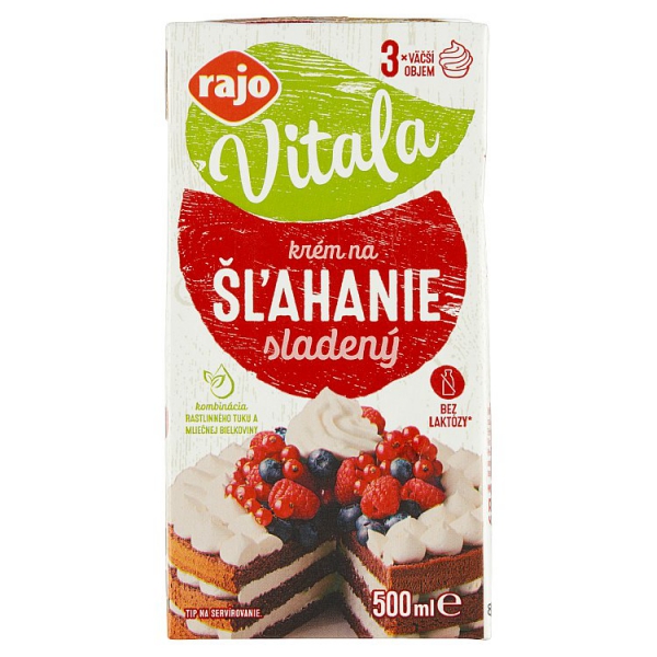 Krém na šlah.0,5LVitala Rajo