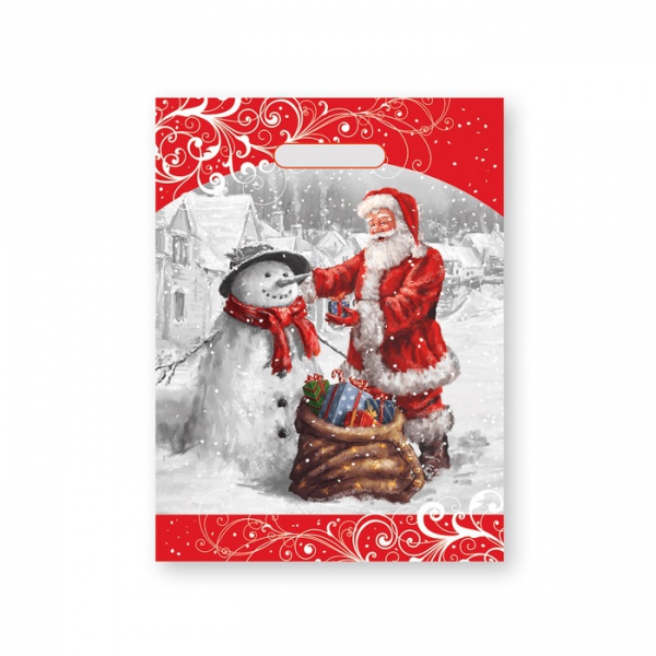 Vrec.sťah.Mikuláš 23x34cmFlora