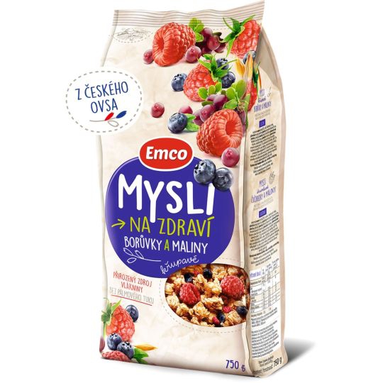 Musli čučor.malin750g Emco