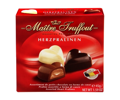 Dez.Pralinky mix 45g srdiečka Maitre Truffout
