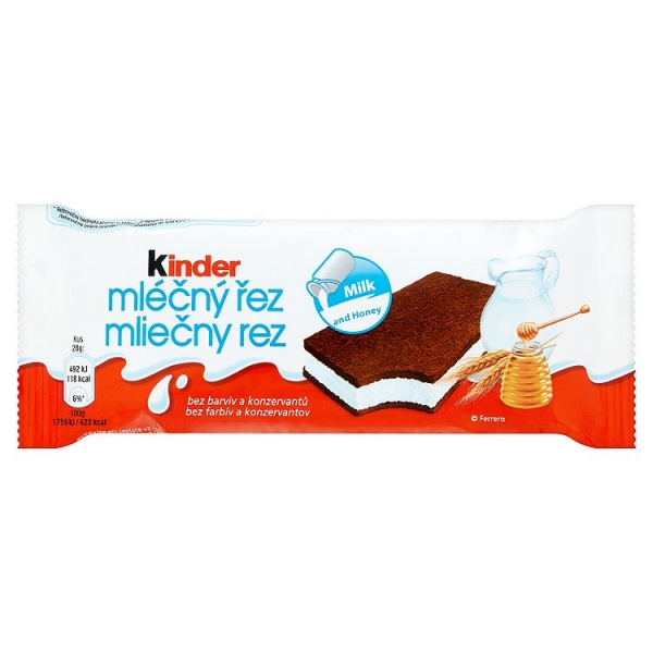 Kinder Mliečny rez 28g Kinder Mliečny rez 28g