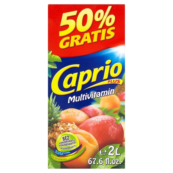 Caprio multivitamín 1+1L gratis Caprio multivitamín 1+1L gratis