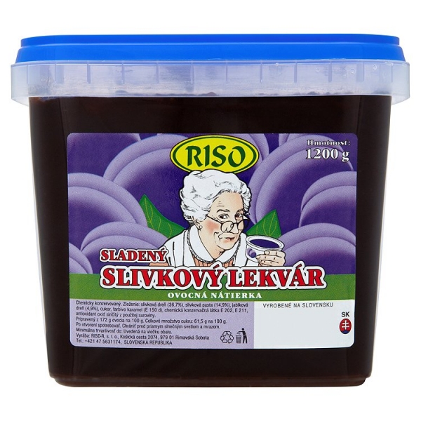 Lekvár slivkový 1200g Riso Lekvár slivkový 1200g Riso