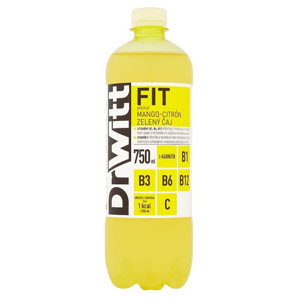 Nápoj Dr.Witt 0,75LFit PETjablko-mango-zelený čaj Nápoj Dr.Witt 0,75LFit PETjablko-mango-zelený čaj
