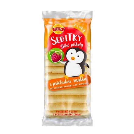 Piškóty Sed.220g mali.dlhé Piškóty Sed.220g mali.dlhé