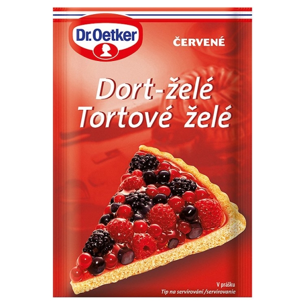 Želé na torty- červené 10g